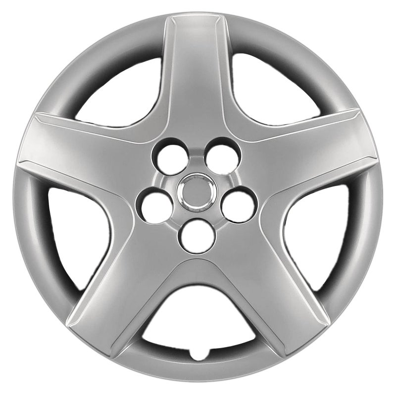 Hubcaps.com Premium Quality 16" Silver Hubcaps/Wheel Covers fits 2003 2004 2005 2006 2007 and 2008 Toyota Matrix, Heavy Duty Construction (Set of 4) 61119AMS-4 - Image 2